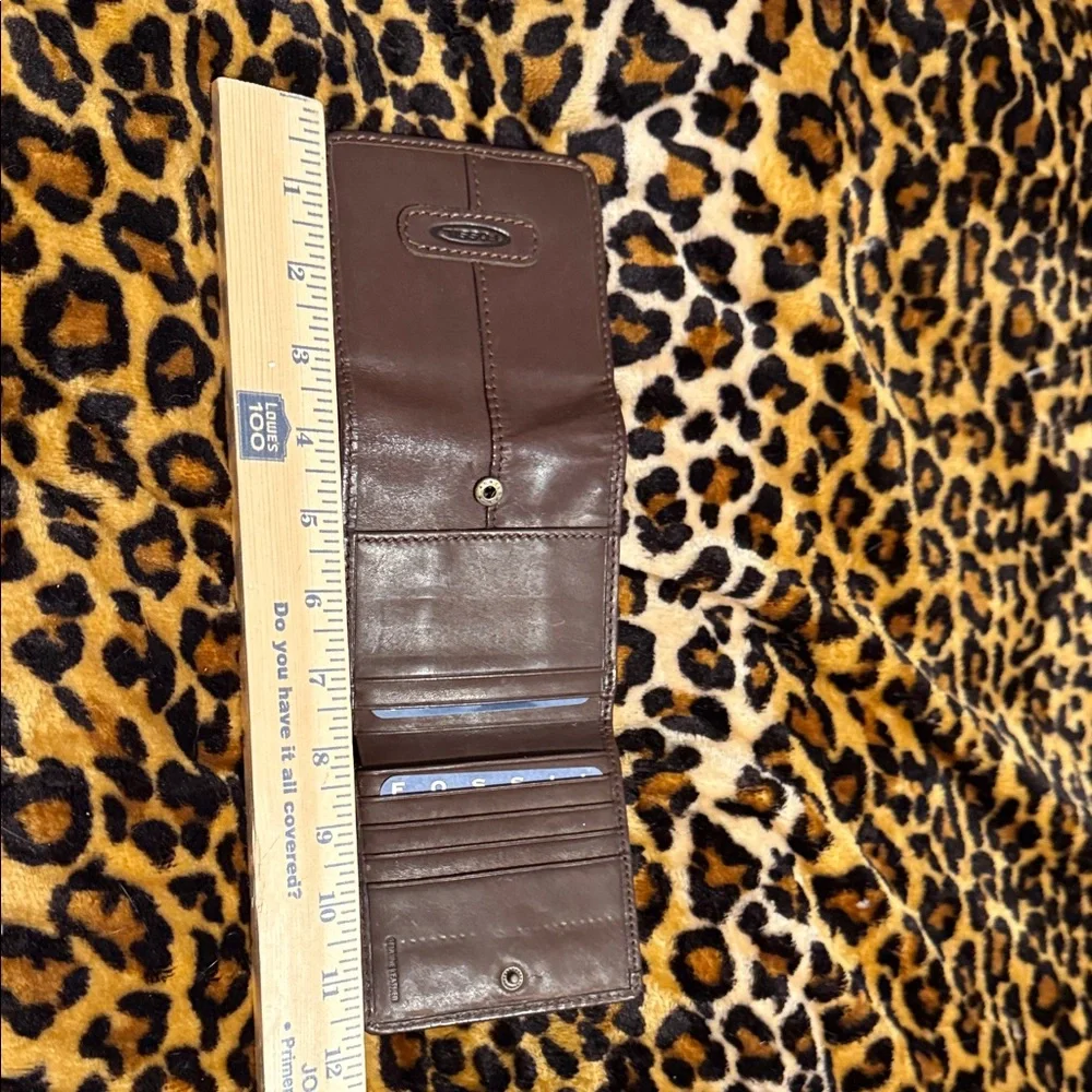 Fossil Dark Brown Leather Money Clip